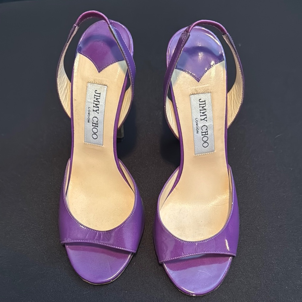 Jimmy Choo Purple Slingback Heels